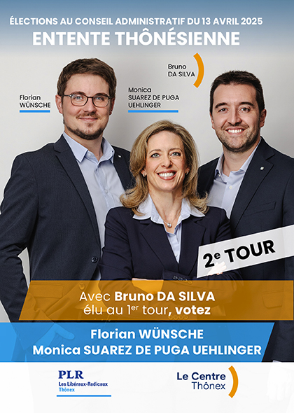 Entente thnsienne - Conseil administratif, da Silva, Wunsche, Suarez de Puga Uehlinger